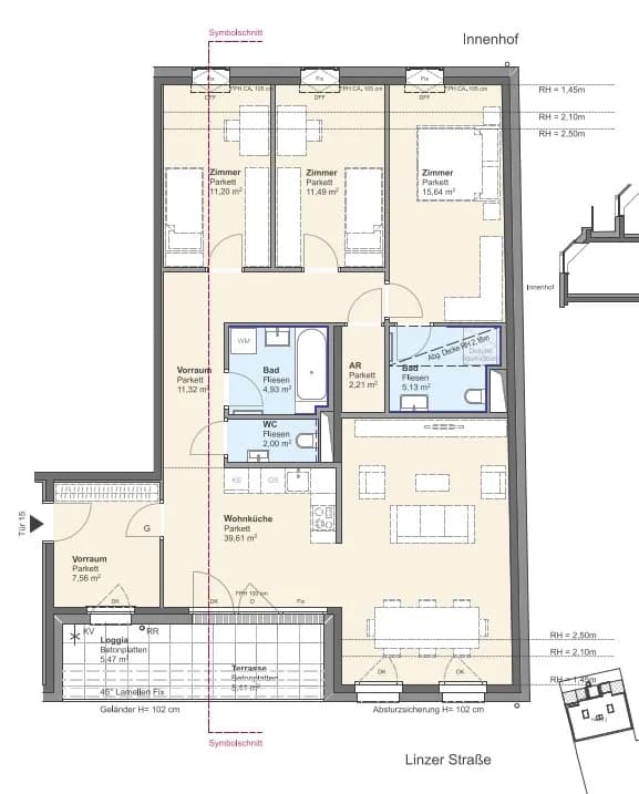 4-Zimmer-Wohnung kaufen in Wien – 111,33 m², € 778.000 – Bild 13 von 14
