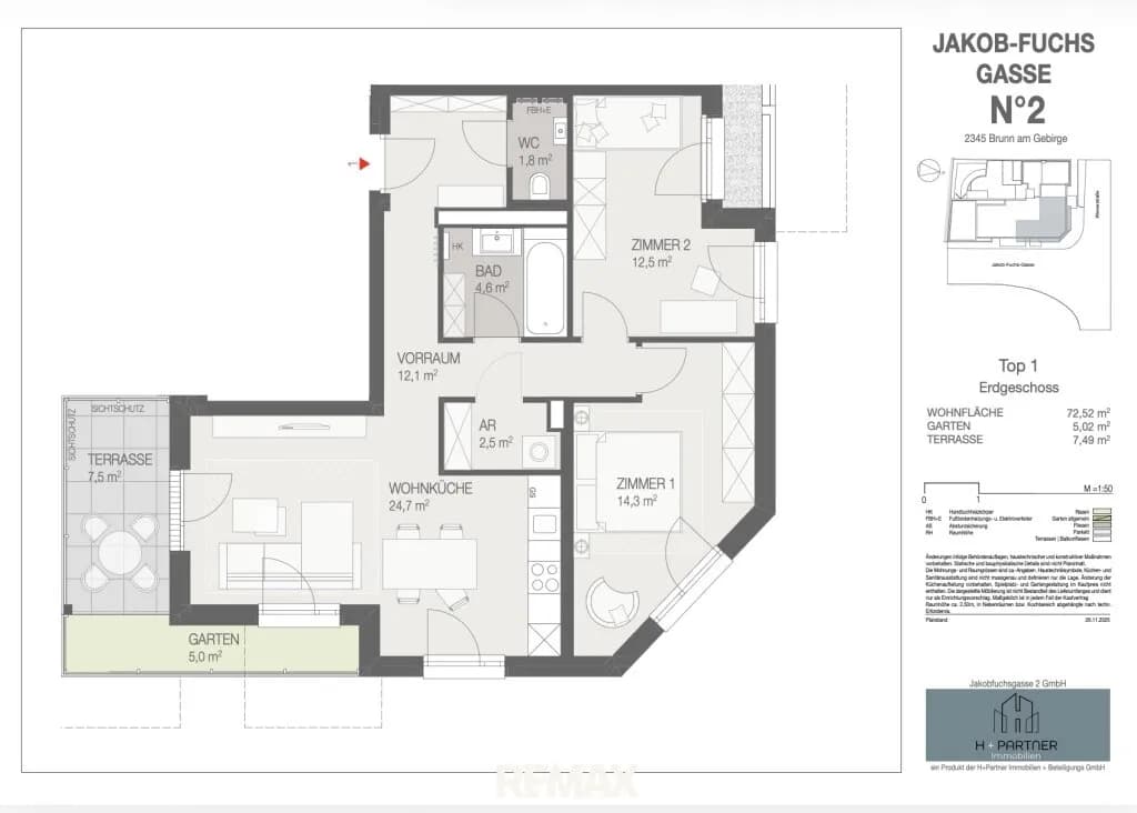3-Zimmer-Wohnung kaufen in Mödling – 72,52 m², € 329.900 – Bild 8 von 8