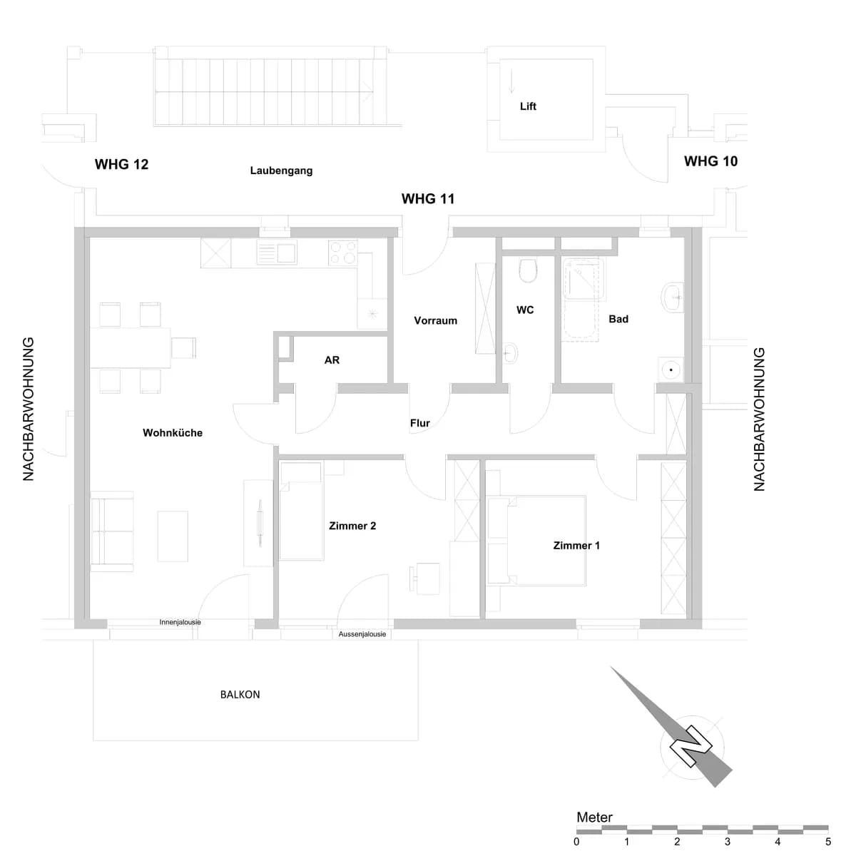 3-Zimmer-Wohnung mieten in Graz-Umgebung – 84,25 m², € 1.195 – Bild 3 von 3