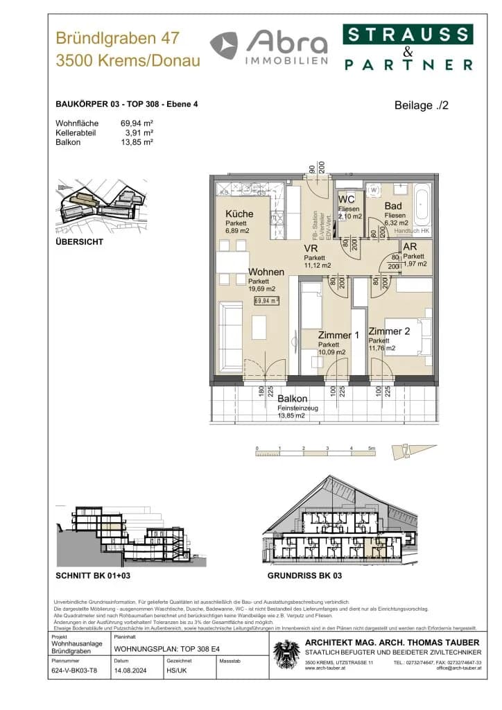 3-Zimmer-Wohnung mieten in Krems an der Donau – 69,94 m², € 1.199 – Bild 29 von 30