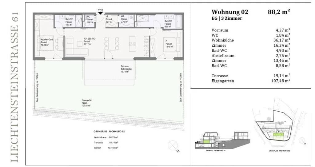 3-Zimmer-Wohnung kaufen in Mödling – 88,23 m², € 616.400 – Bild 16 von 18