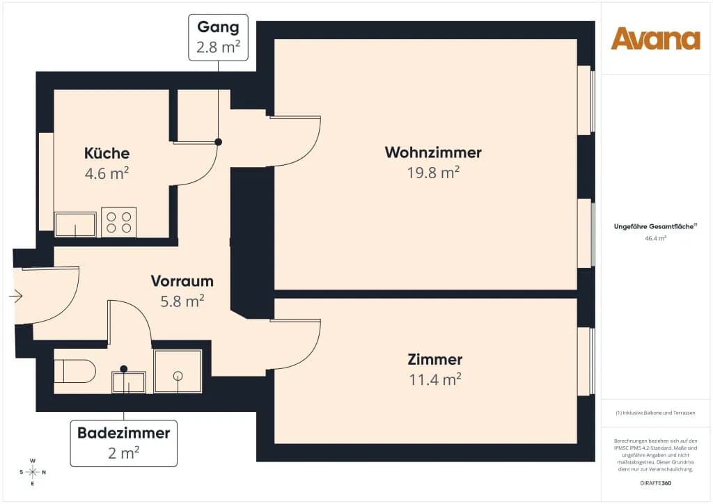 2-Zimmer-Wohnung kaufen in Wien – 47,38 m², € 159.000 – Bild 8 von 8