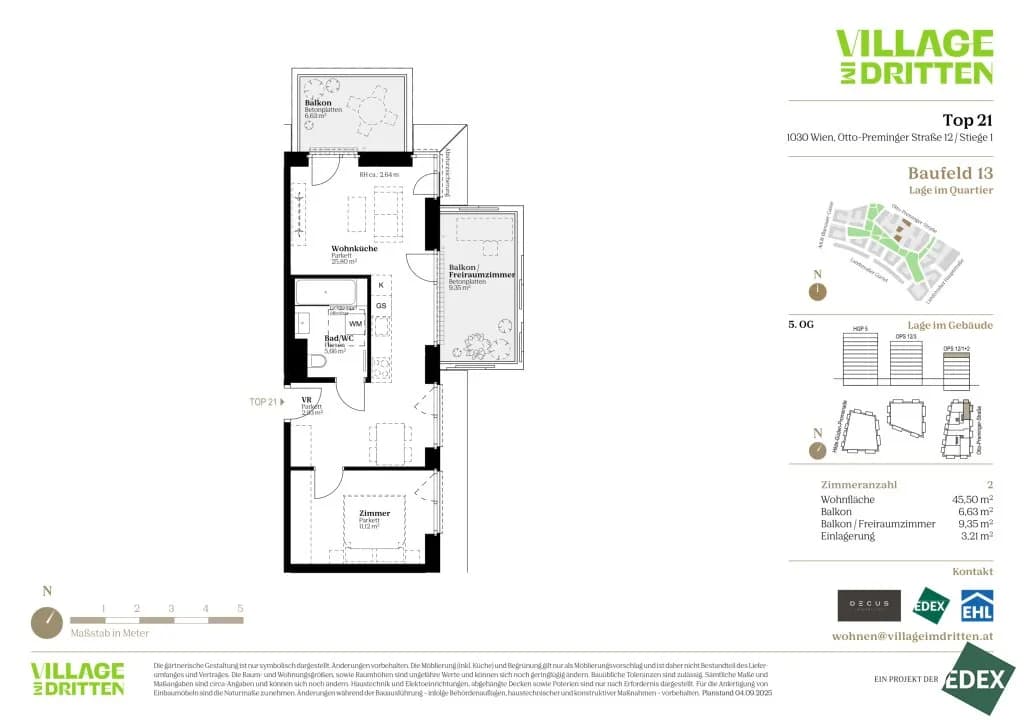 2-Zimmer-Wohnung kaufen in Wien – 45,5 m², € 372.000 – Bild 37 von 37