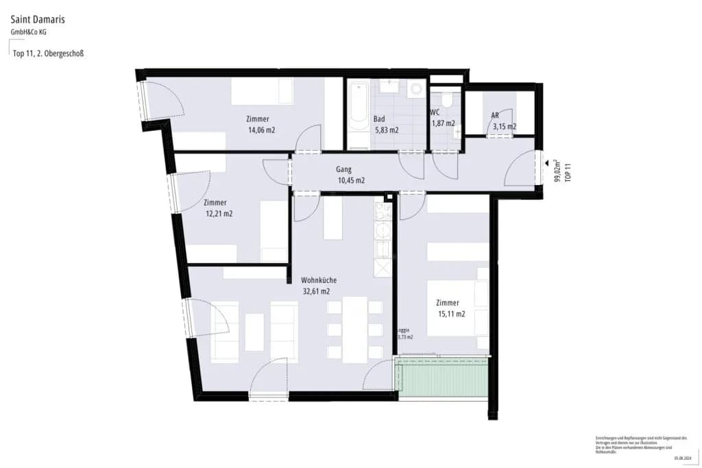 4-Zimmer-Wohnung kaufen in Wien – 95,29 m², € 792.200 – Bild 19 von 20