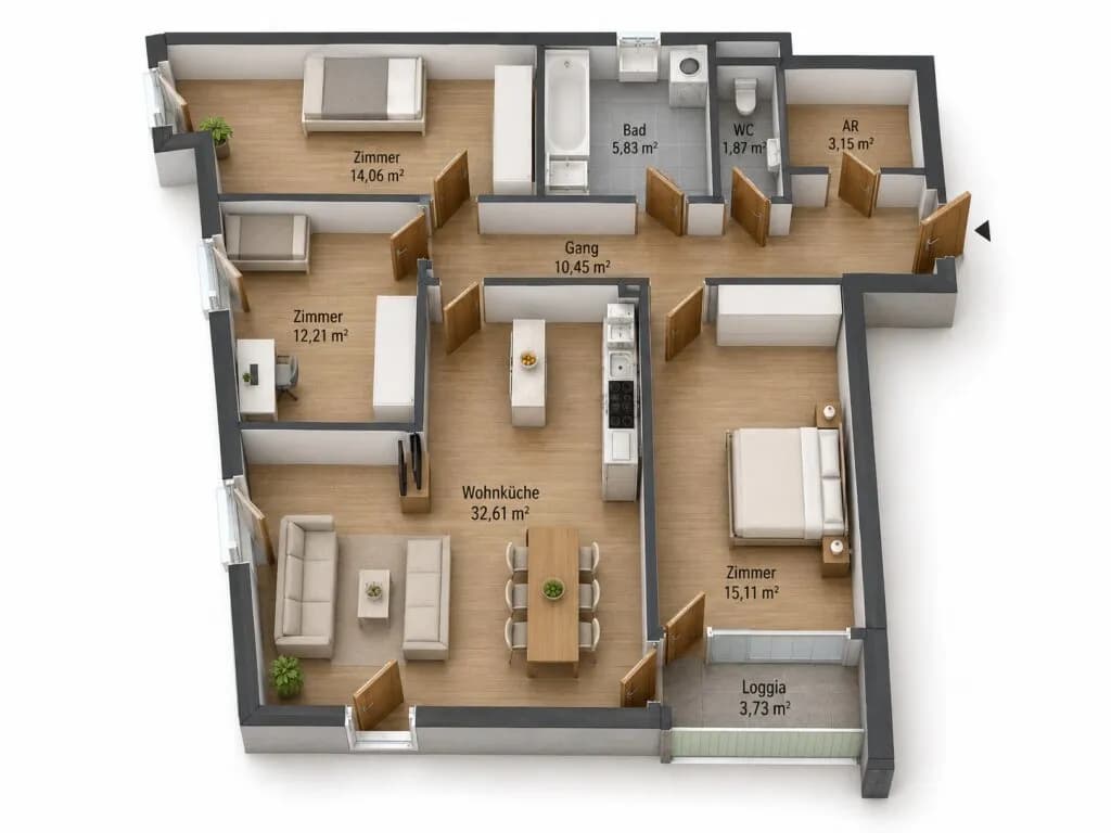 4-Zimmer-Wohnung kaufen in Wien – 95,29 m², € 792.200 – Bild 20 von 20