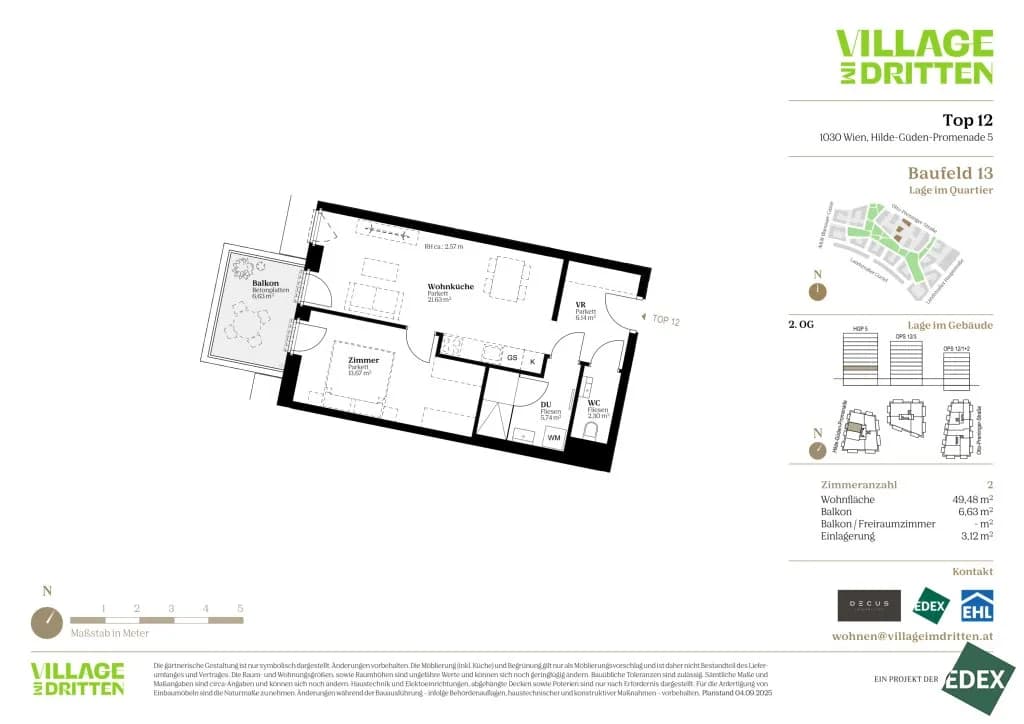 2-Zimmer-Wohnung kaufen in Wien – 49,48 m², € 408.000 – Bild 40 von 40