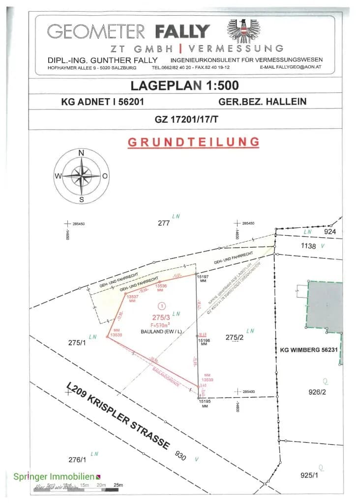 Grundstück kaufen in Hallein – 570 m², € 285.000 – Bild 4 von 5