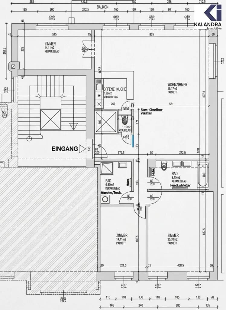 4-Zimmer-Wohnung mieten in Wien – 142 m², € 3.000 – Bild 24 von 25