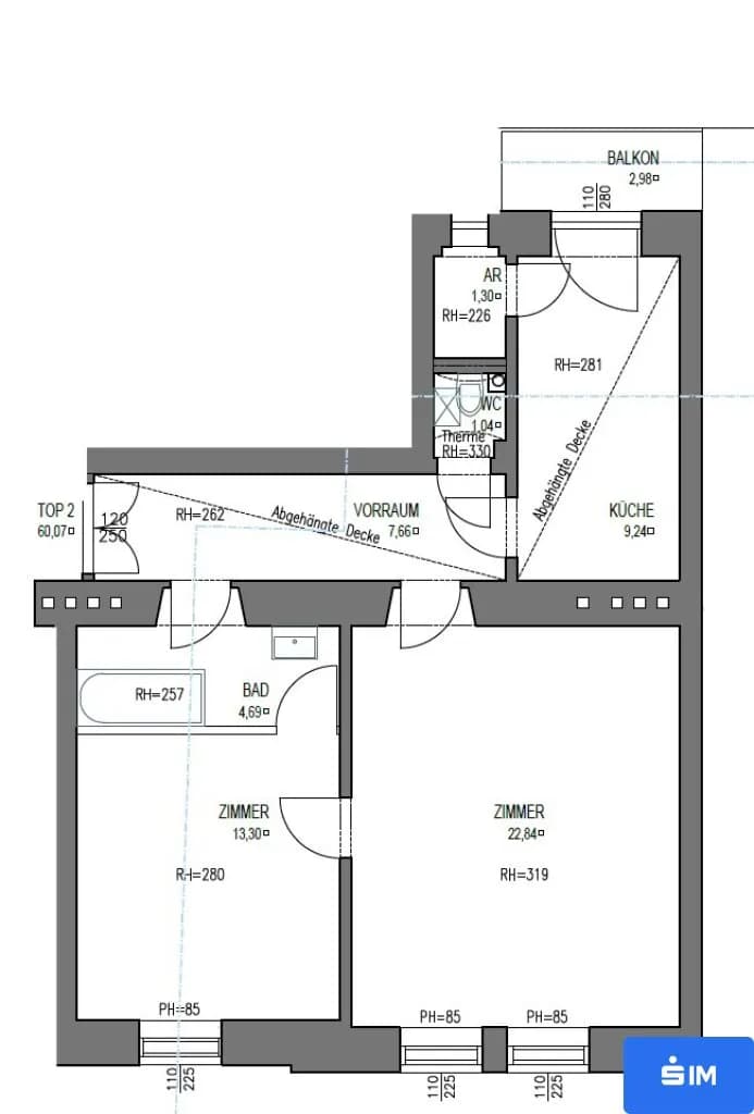 2-Zimmer-Wohnung kaufen in Graz – 59,5 m², € 250.000 – Bild 12 von 12