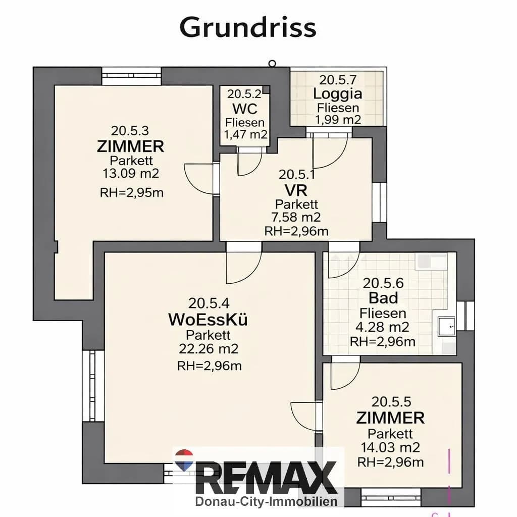 3-Zimmer-Wohnung kaufen in Krems an der Donau – 62 m², € 299.000 – Bild 9 von 11
