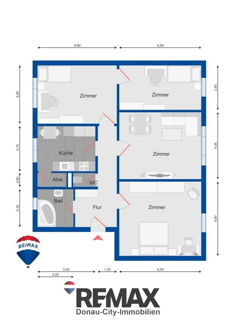 4-Zimmer-Wohnung kaufen in Wiener Neustadt – 109 m², € 199.000 – Bild 12 von 13
