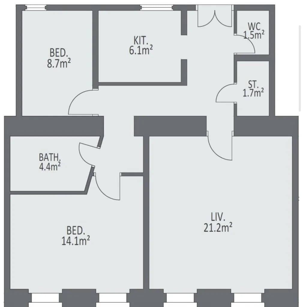 2-Zimmer-Wohnung kaufen in Wien – 75 m², € 590.000 – Bild 9 von 11