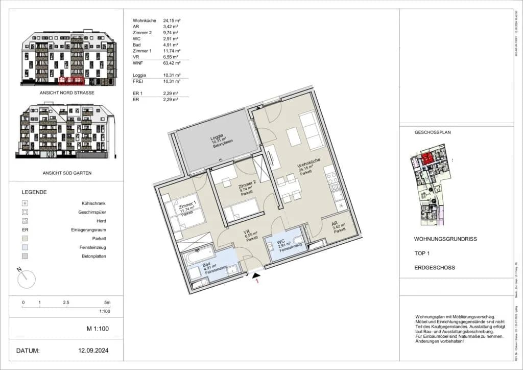 3-Zimmer-Wohnung kaufen in Wien – 63,42 m², € 380.000 – Bild 18 von 18