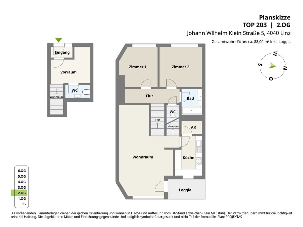 3-Zimmer-Wohnung kaufen in Linz – 85 m², € 349.000 – Bild 25 von 25