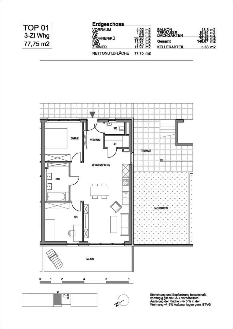 3-Zimmer-Wohnung kaufen in Graz – 77,79 m², € 300.300 – Bild 6 von 6
