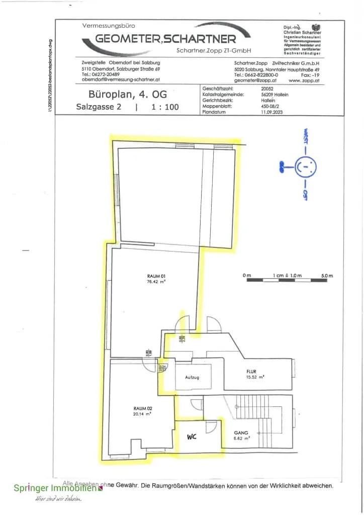 2-Zimmer-Gewerbeimmobilie mieten in Hallein – 97 m², € 1.209 – Bild 8 von 9