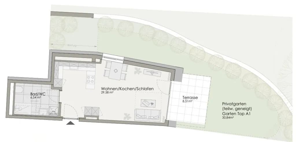 1-Zimmer-Wohnung kaufen in Innsbruck – 36,12 m², € 342.000 – Bild 2 von 10