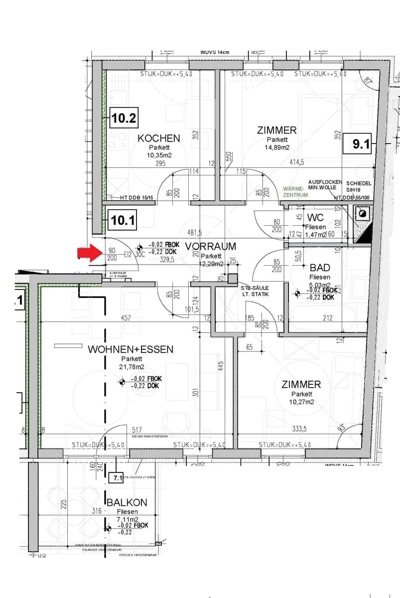 3-Zimmer-Wohnung mieten in Bruck-Mürzzuschlag – 76 m², € 648 – Bild 3 von 3