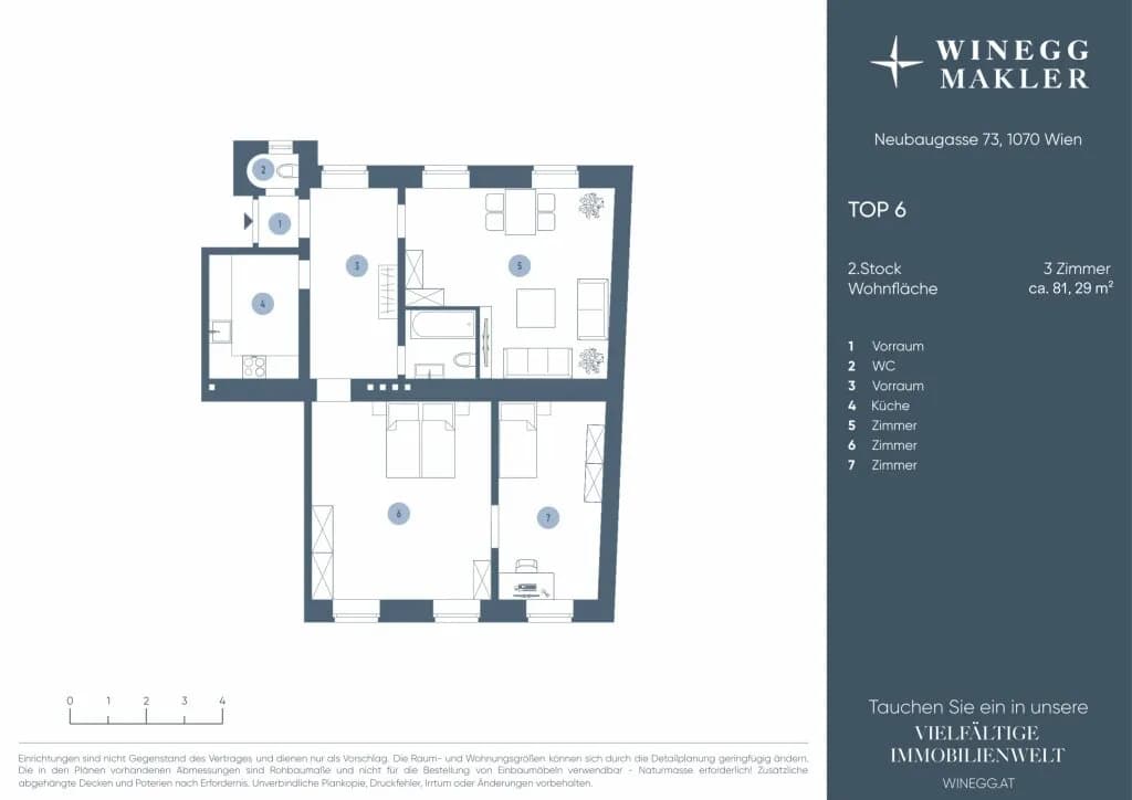 3-Zimmer-Wohnung kaufen in Wien – 81,29 m², € 529.000 – Bild 11 von 11