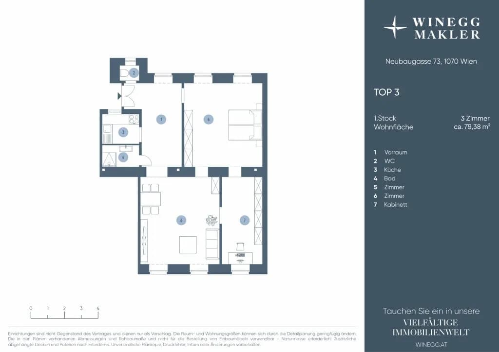 3-Zimmer-Wohnung kaufen in Wien – 79,38 m², € 439.000 – Bild 8 von 8