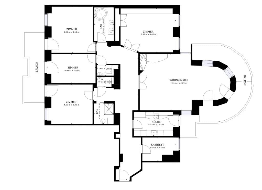 5-Zimmer-Wohnung kaufen in Wien – 174 m², € 1.395.000 – Bild 11 von 11