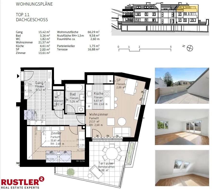 3-Zimmer-Wohnung kaufen in Baden – 76 m², € 478.964 – Bild 10 von 10