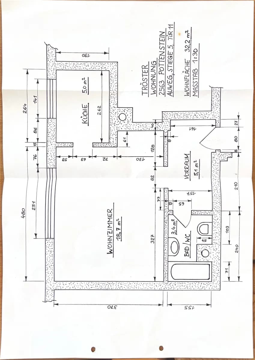 1-Zimmer-Wohnung mieten in Baden – 32,2 m², € 400 – Bild 13 von 13