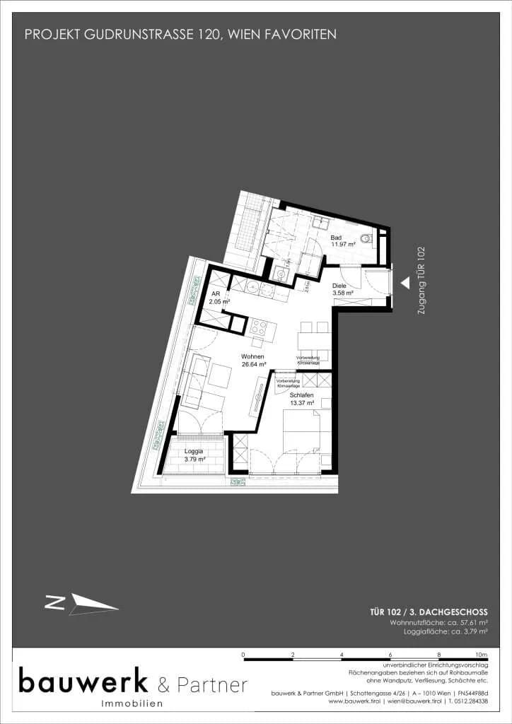 2-Zimmer-Wohnung kaufen in Wien – 57,61 m², € 416.300 – Bild 29 von 29