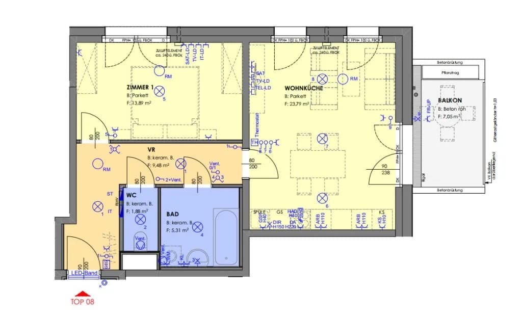 2-Zimmer-Wohnung mieten in Wien – 55 m², € 1.058 – Bild 27 von 27