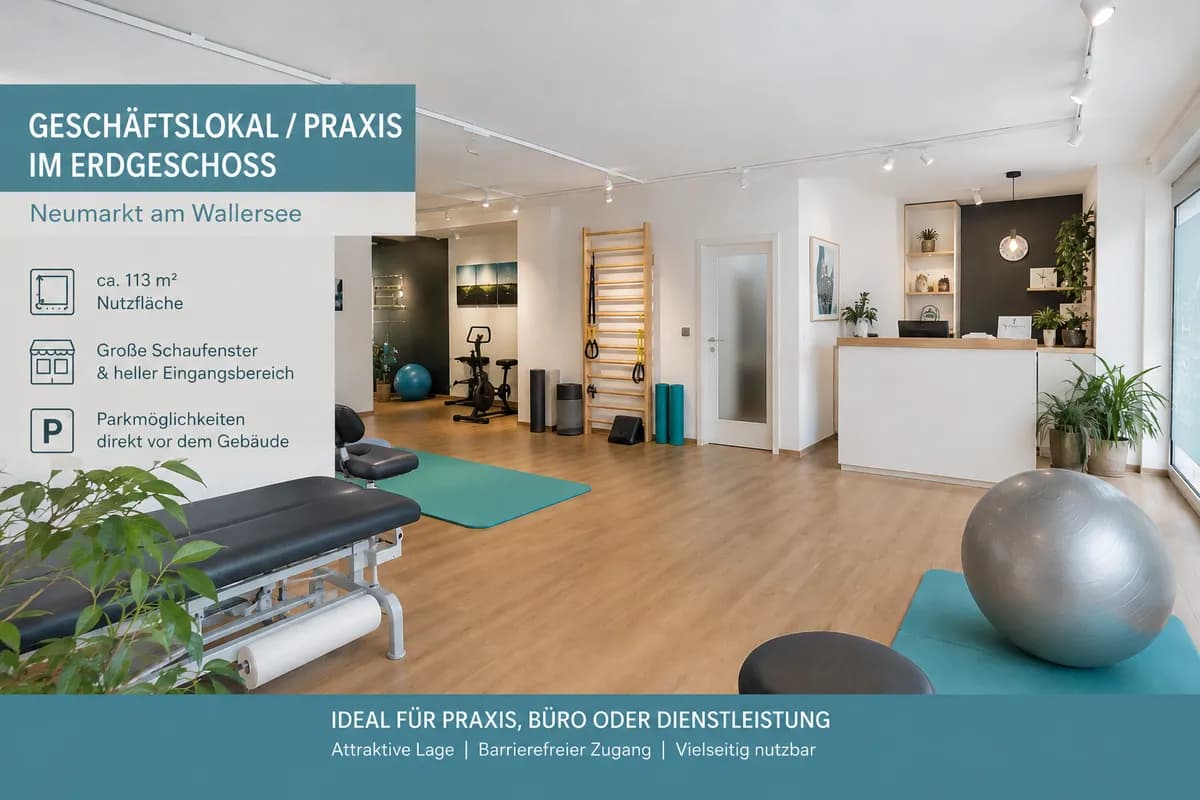 Gewerbeimmobilie kaufen in Salzburg-Umgebung – 114 m², € 450.000 – Bild 1 von 5
