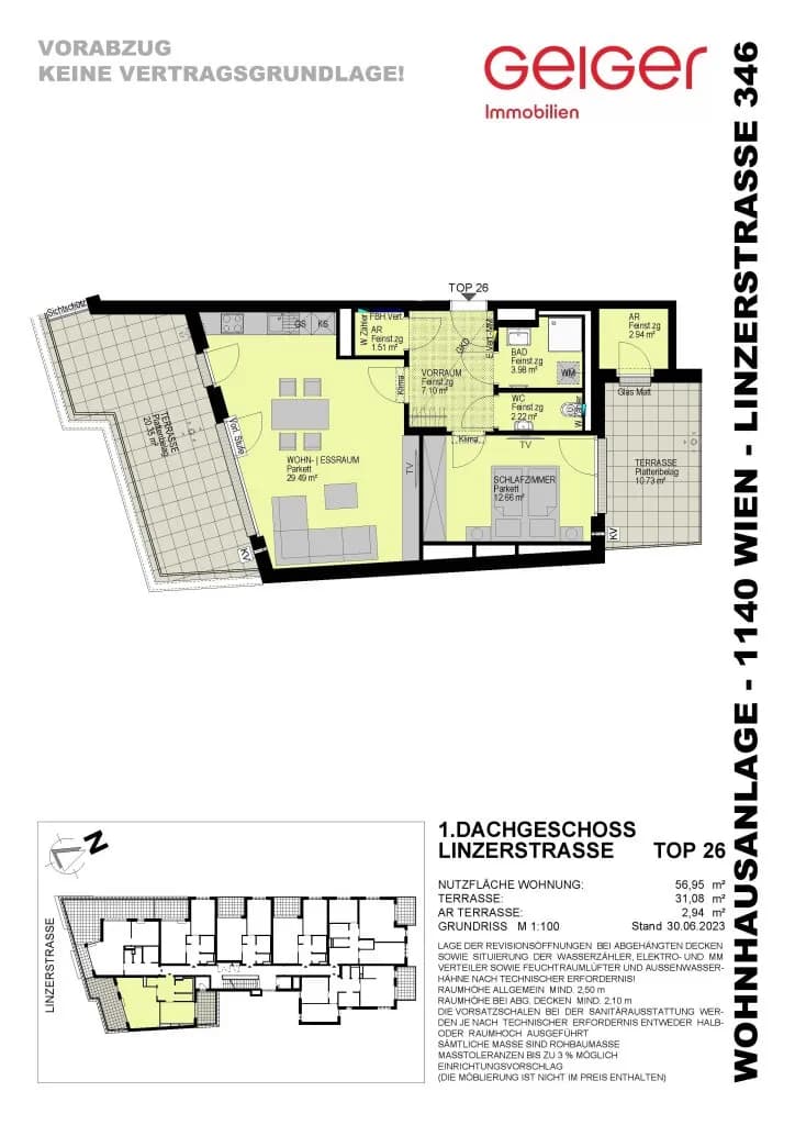 2-Zimmer-Wohnung kaufen in Wien – 56,95 m², € 430.000 – Bild 3 von 21