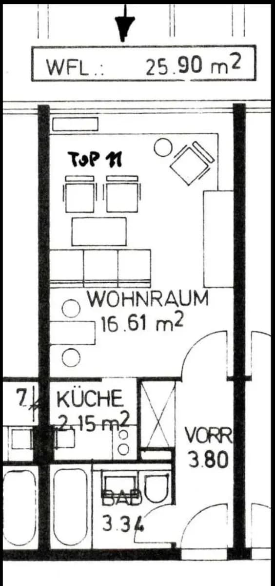 1-Zimmer-Wohnung mieten in Salzburg Stadt – 25 m², € 860 – Bild 20 von 20