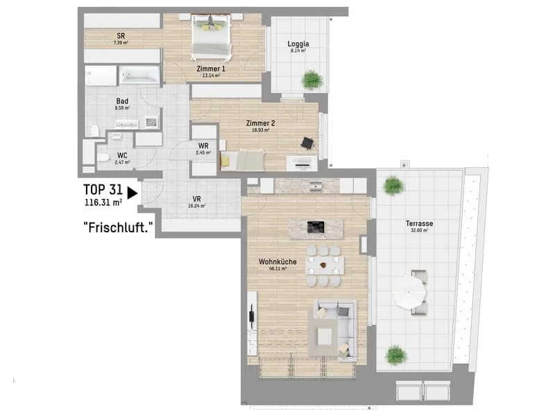 3-Zimmer-Wohnung kaufen in Wien – 114,97 m², € 849.900 – Bild 9 von 14