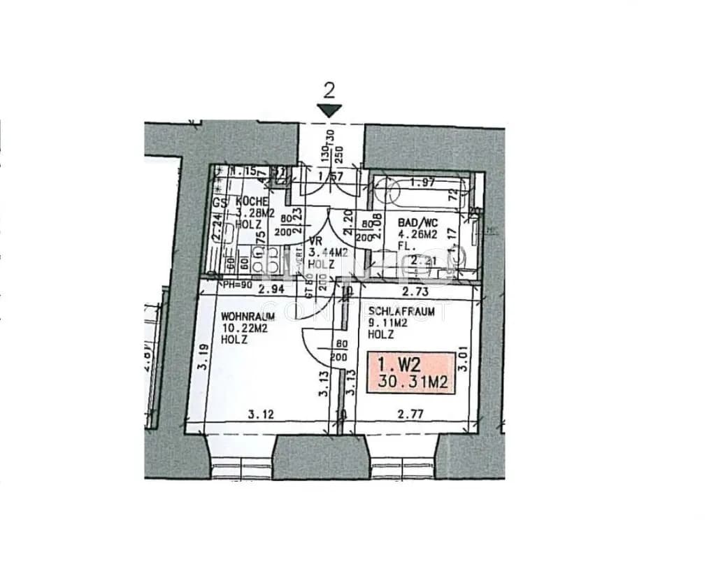 2-Zimmer-Wohnung mieten in Graz – 30,31 m², € 403 – Bild 8 von 8