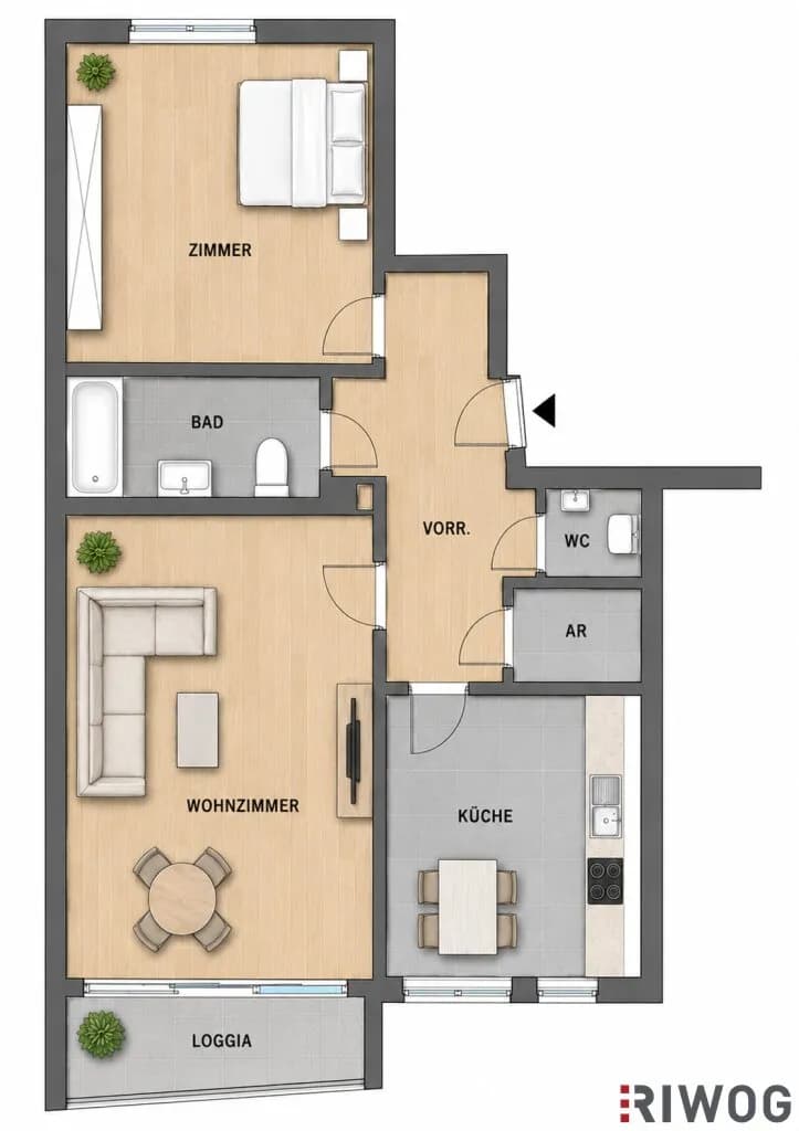 2-Zimmer-Wohnung kaufen in Sankt Pölten Land – 68,43 m², € 179.900 – Bild 8 von 8