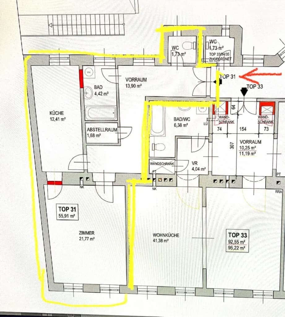 2-Zimmer-Wohnung kaufen in Wien – 55,91 m², € 242.000 – Bild 9 von 9
