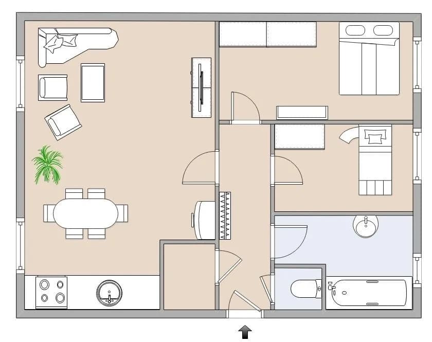 3-Zimmer-Wohnung mieten in Deutschlandsberg – 59,96 m², € 522