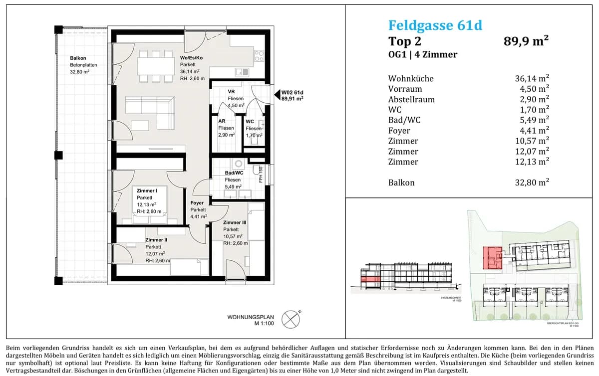 4-Zimmer-Wohnung kaufen in Weiz – 89,64 m², € 439.000 – Bild 13 von 13