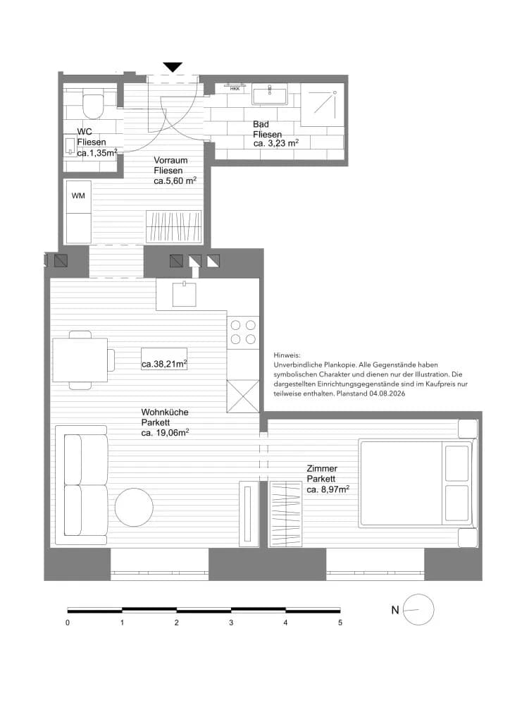 2-Zimmer-Wohnung kaufen in Wien – 38,22 m², € 169.500 – Bild 13 von 13