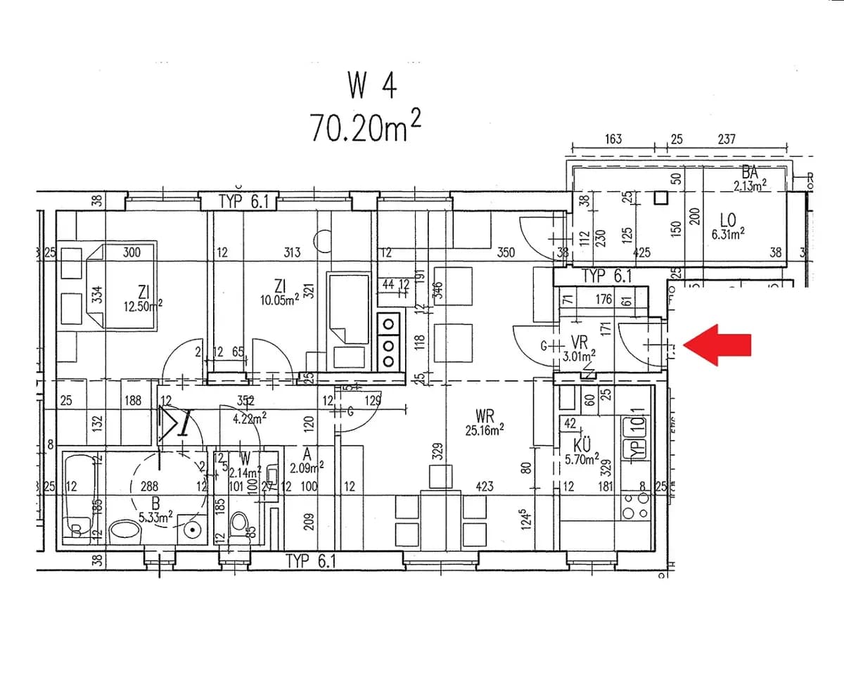 3-Zimmer-Wohnung mieten in Südoststeiermark – 70,2 m², € 460 – Bild 9 von 9