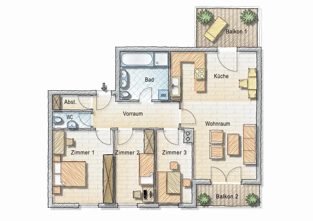 4-Zimmer-Wohnung kaufen in Salzburg-Umgebung – 87,82 m², € 380.000 – Bild 11 von 11