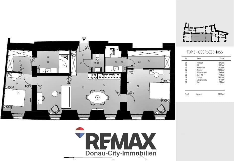3-Zimmer-Wohnung kaufen in Wien – 97,21 m², € 598.000 – Bild 25 von 26