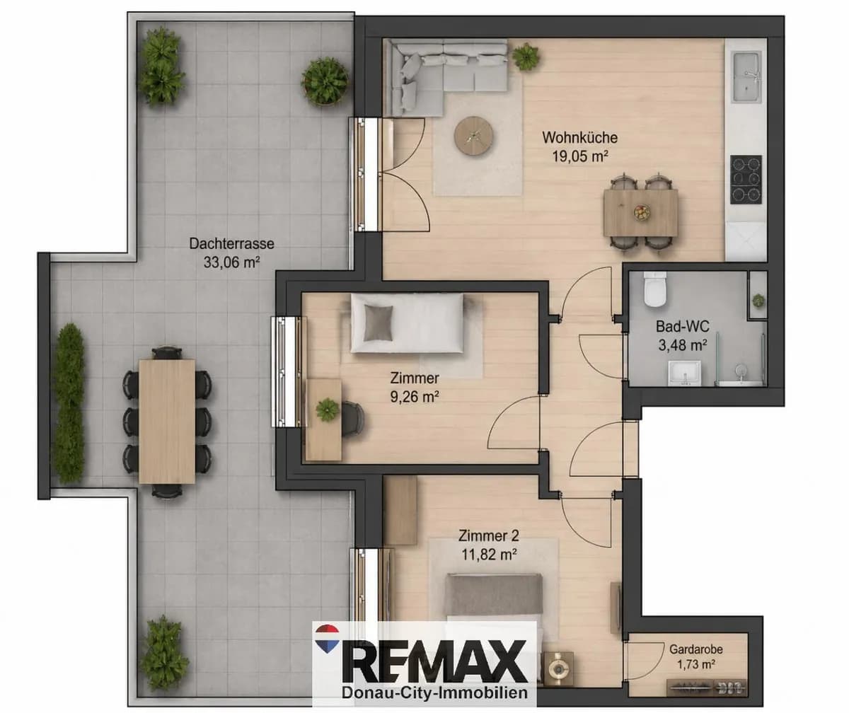 3-Zimmer-Wohnung kaufen in Wien – 49 m², € 322.000 – Bild 6 von 8