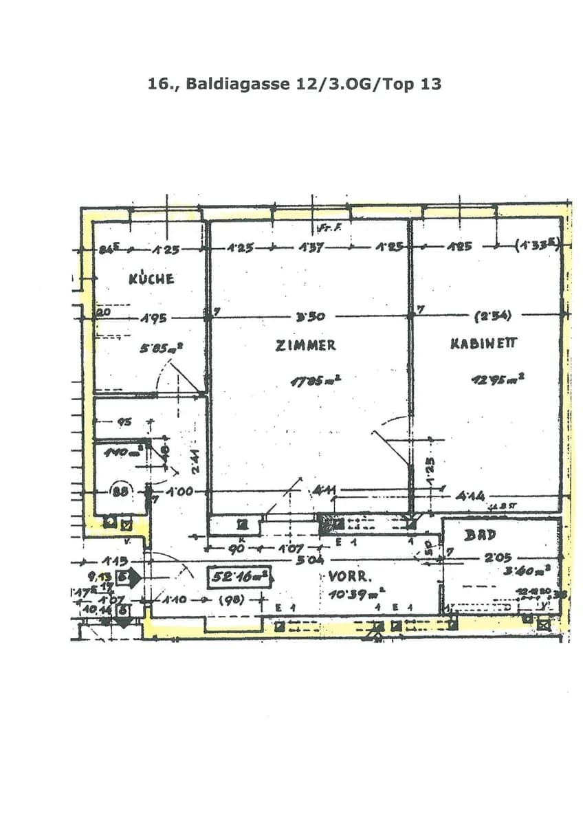 2-Zimmer-Wohnung mieten in Wien – 52,16 m², € 775 – Bild 2 von 10