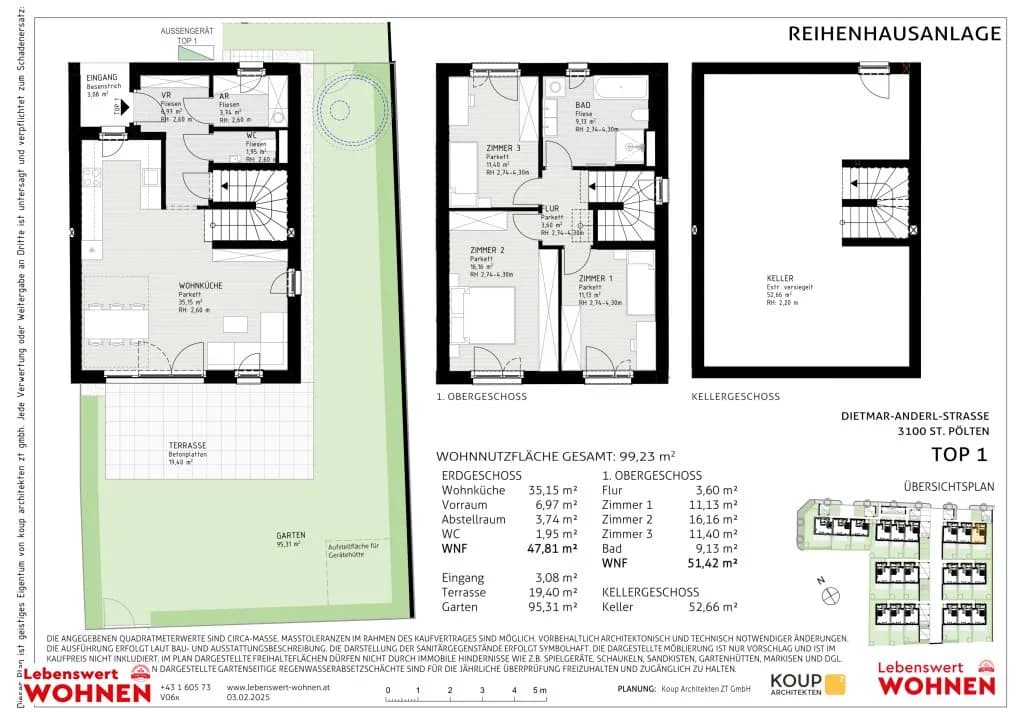 4-Zimmer-Haus mieten in Sankt Pölten – 99,23 m², € 1.571 – Bild 21 von 22
