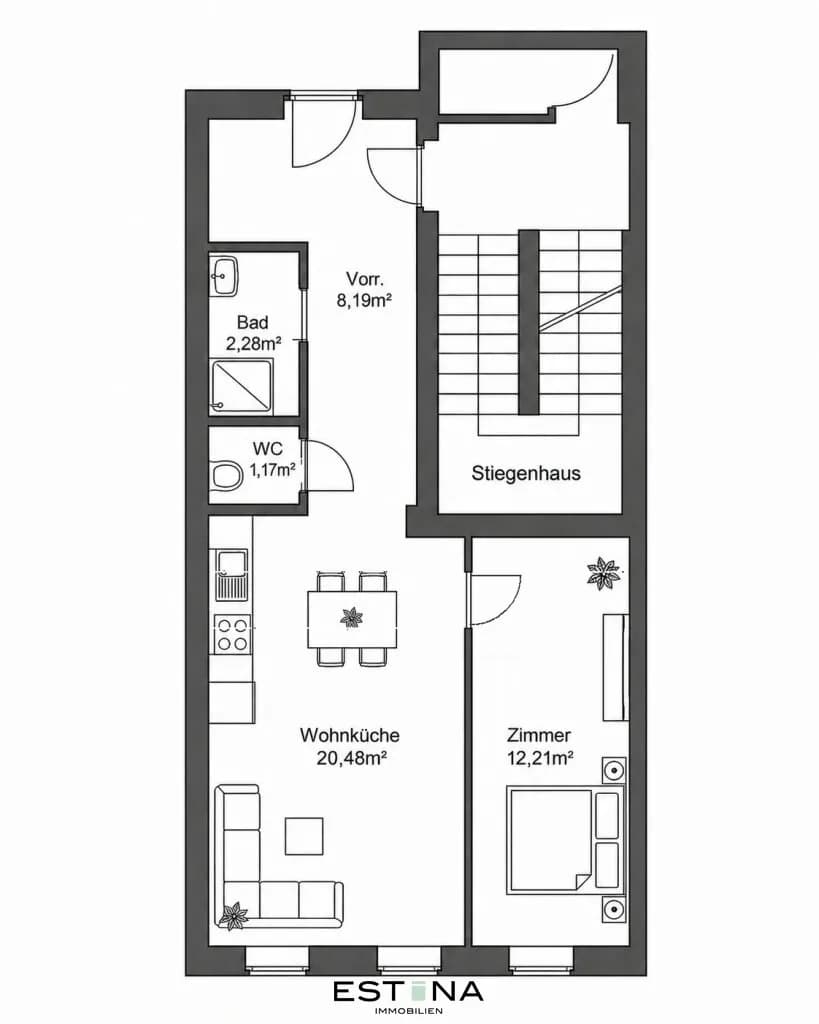 2-Zimmer-Wohnung kaufen in Wien – 45 m², € 290.000 – Bild 12 von 12