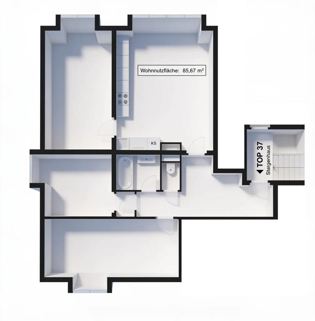 4-Zimmer-Wohnung kaufen in Wien – 85,67 m², € 419.000 – Bild 13 von 13