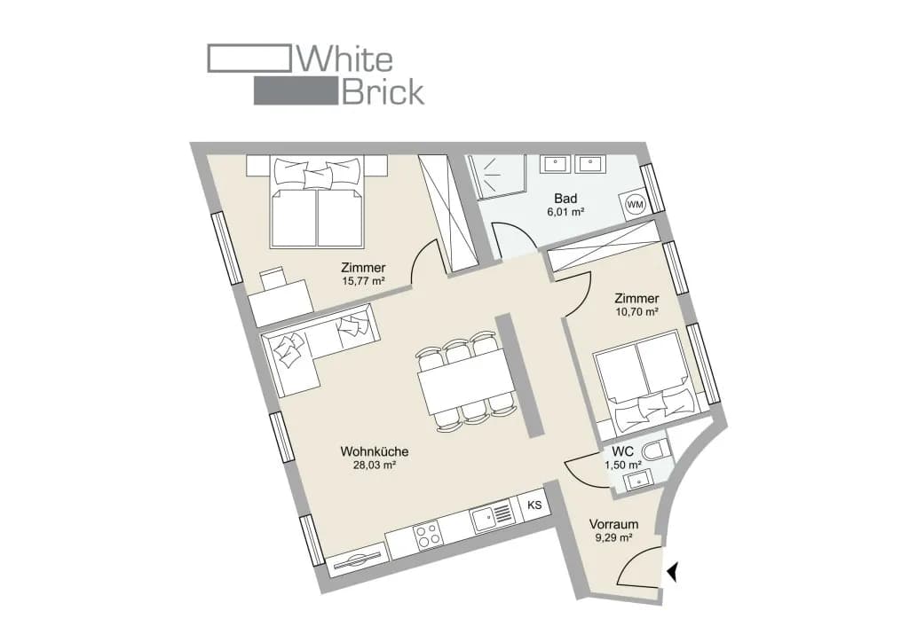 3-Zimmer-Wohnung kaufen in Wien – 71,3 m², € 399.000 – Bild 16 von 16