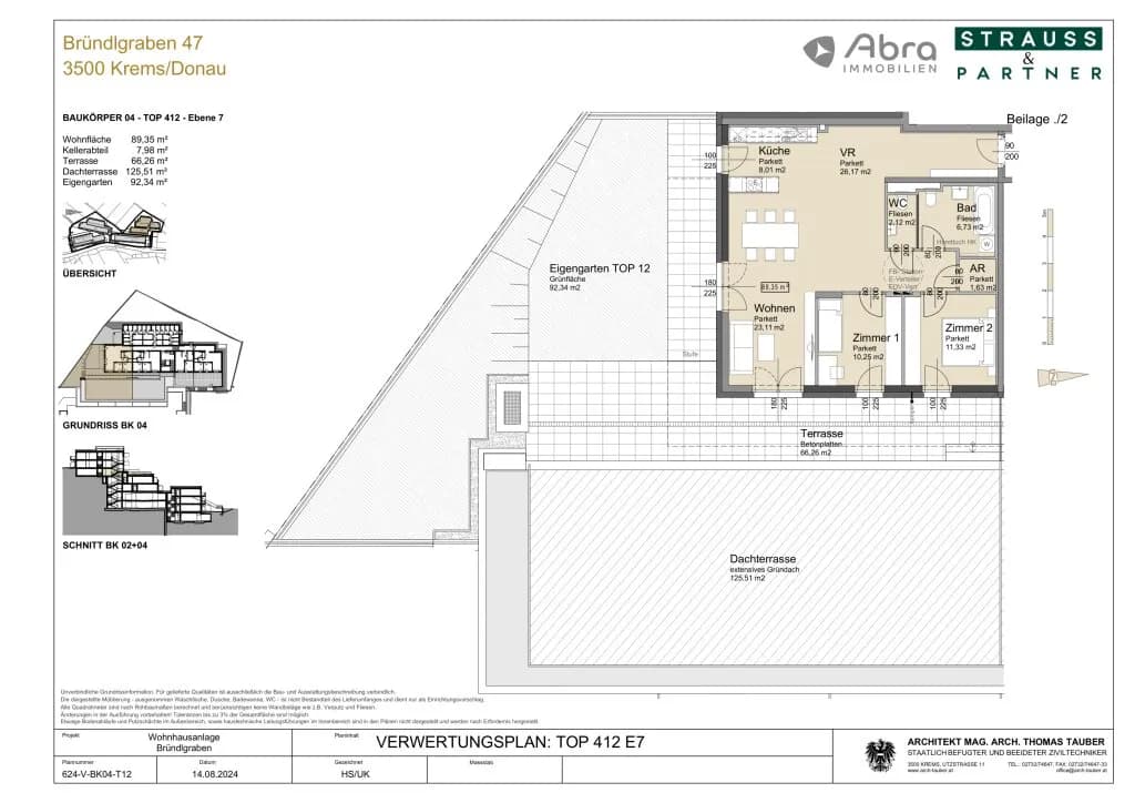 3-Zimmer-Wohnung mieten in Krems an der Donau – 89,35 m², € 1.999 – Bild 24 von 25