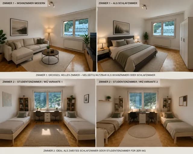 2-Zimmer-Wohnung mieten in Leoben – 55 m², € 800 – Bild 4 von 8